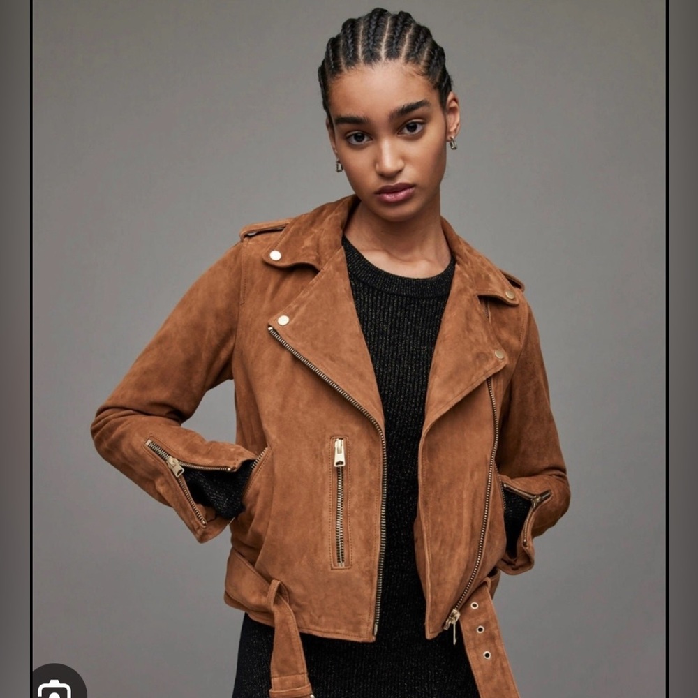 All Saints Suede Balfern Jacket